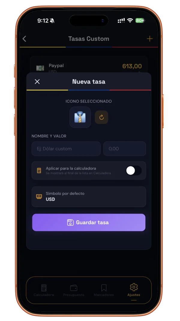 Presupuestos multi-concepto — captura de pantalla